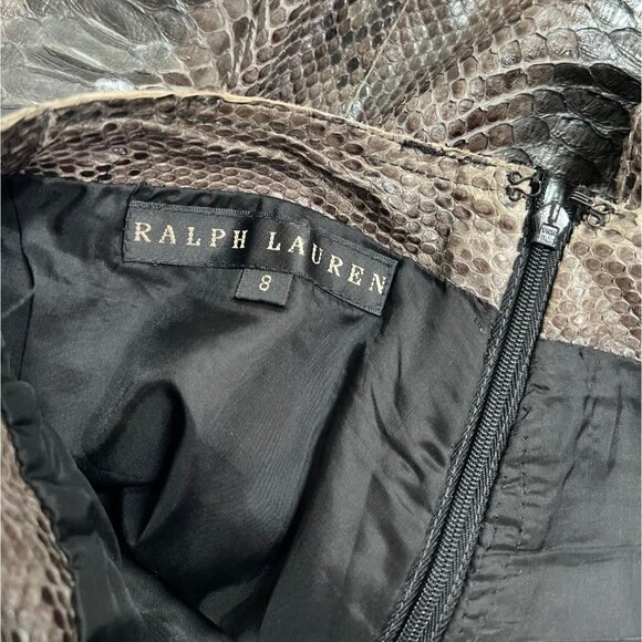 Ralph Lauren Black Label Python Pants in Brown - Picture 4 of 4